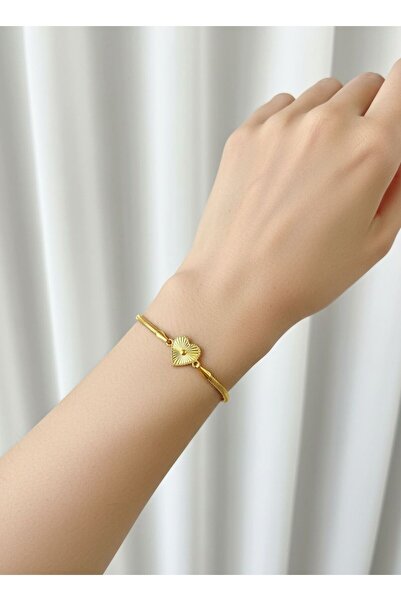 kuyumcu nurettin 3.50 gr (gram) Balık Sırtı Kalp Desenli Bileklik Künye 14 Ay...