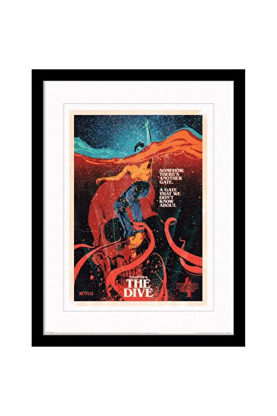ALAYRA International ALAYRA Stranger Things Poster with Border and Black Fram...