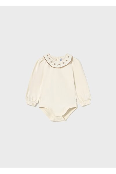 MAYORAL بدلة أطفال بنات بأكمام طويلة وياقة مطرزة