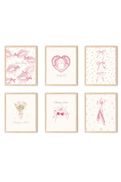 ALAYRA International ALAYRA Coquette Room Decor Aesthetic, Pastel Pink Bows P...