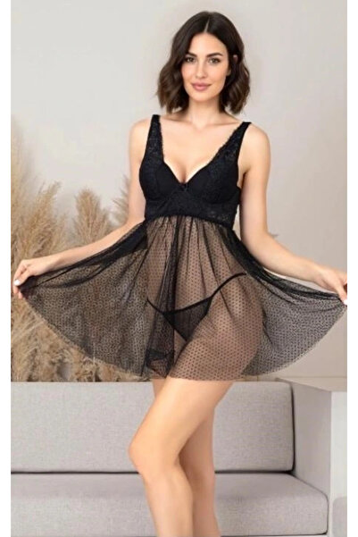 Nurteks 5402 Short Tulle Nightgown