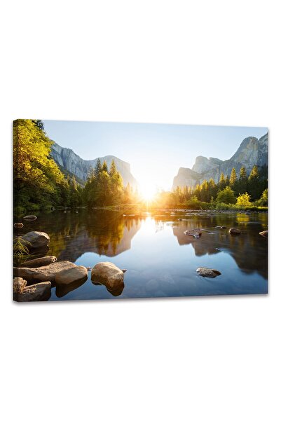 ALAYRA International لوحة جدارية قماشية من ALAYRA، منتزهات يوتا الوطنية، يوسيميتي، مطبوعة على قماش، لوحة فنية مؤطرة للمناظر الطبيعية