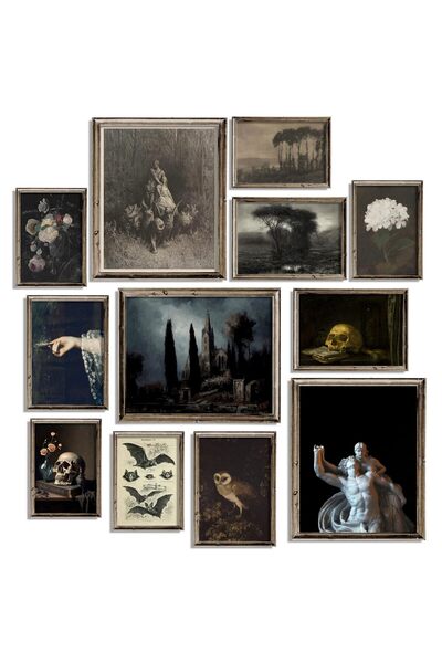 ALAYRA International مجموعة ألايرا المكونة من 13 قطعة من ديكورات الحائط القوط...