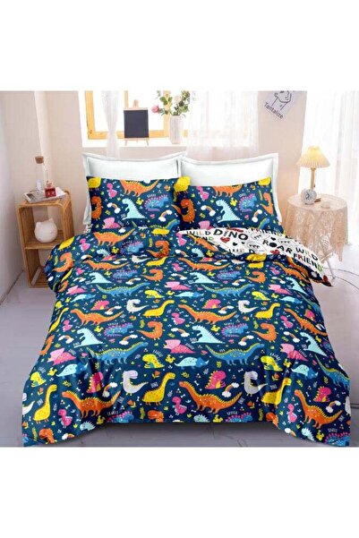 Noon East طقم غطاء لحاف من الألياف الدقيقة مكون من 4 قطع: لحاف 160×220 سم، شر...