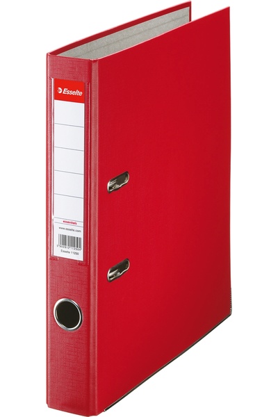 Esselte Biblioraft Economy, PP, partially recycled, FSC certified, A4, 50 mm, red