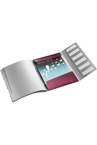 Leitz A4 folder with 6 dividers 200 sheets PP Style grenadine