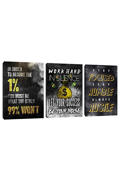 ALAYRA International ALAYRA Modern Motivational Black Canvas Print Framed Wal...