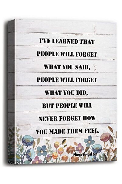 ALAYRA International ALAYRA Canvas Wall Art Maya Angelou Quotes, Inspirationa...