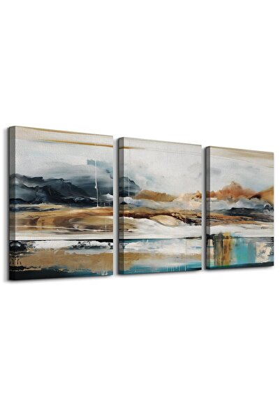 ALAYRA International لوحة جدارية مؤطرة من قماش ألايرا، مناسبة لغرفة المعيشة وغرفة النوم العصرية، فن جداري تجريدي بالحبر