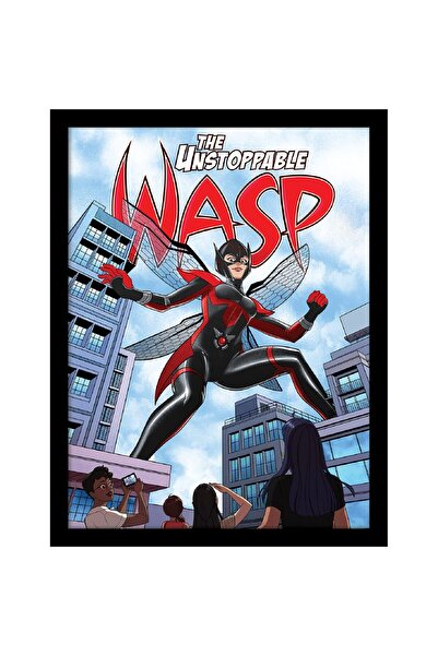 ALAYRA International ملصق ألايرا مارفل ذا واسب (تصميم لا يُقهر) مطبوع على قما...