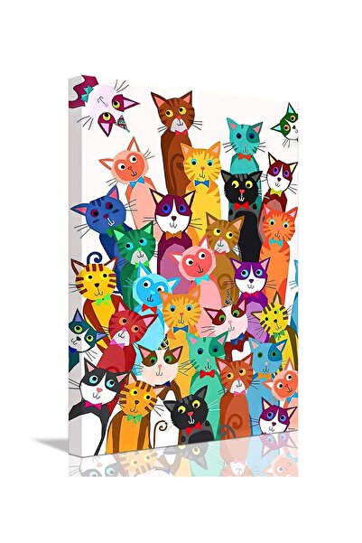 ALAYRA International لوحة جدارية مؤطرة لقطة ملونة مرحة من تصميم ألايرا ريفيدا...