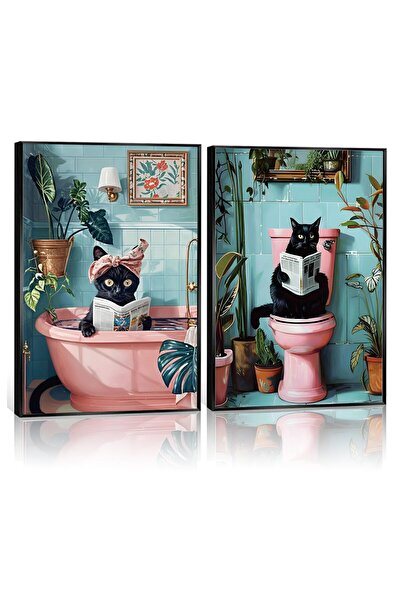 ALAYRA International مجموعة ألايرا المكونة من قطعتين من لوحات جدارية لطيفة لق...