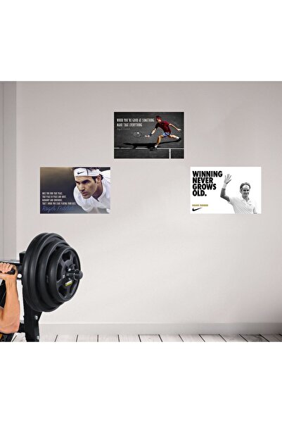 ALAYRA International ملصق ألايرا أسطورة التنس روجر فيدرر - روح الرياضة - مجمو...