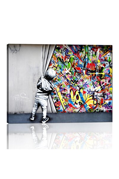 ALAYRA International ألايرا بانكسي فن الشارع طفل ملصقات جرافيتي ملونة طباعة ف...