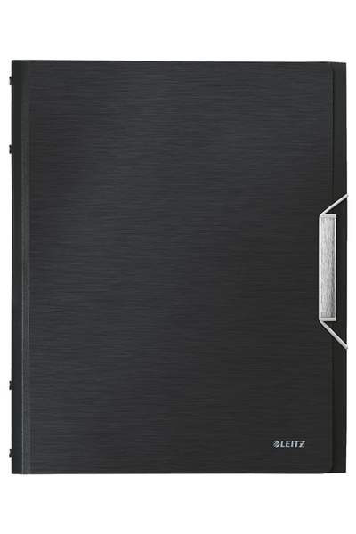 Leitz A4 folder with 12 dividers 200 sheets PP Style black-satin