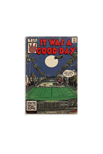 ALAYRA International ملصق ألايرا آيس كيوب "كان يومًا جيدًا" ملصق موسيقي ملصقات كوميدية لغرفة جلوس جدارية قماشية جمالية