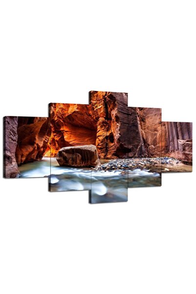 ALAYRA International لوحة جدارية فنية من ألايرا، منظر طبيعي لمجرى مائي في حديقة برج صهيون الوطنية، أمريكا، ولاية يوتا.