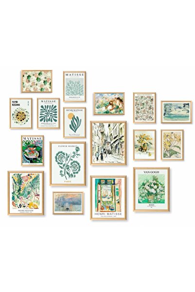 ALAYRA International مجموعة ألايرا المكونة من 17 قطعة من لوحات ماتيس الجدارية...