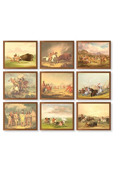 ALAYRA International ديكور جداري من فنون السكان الأصليين لأمريكا - ملصق فني لرئيس قبيلة من السكان الأصليين لأمريكا