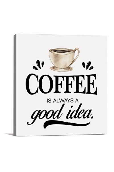 ALAYRA International لوحة جدارية مطبوعة على قماش، بعنوان "القهوة فكرة رائعة د...