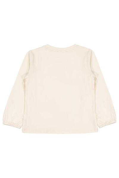 Civil Girls Butterfly Embroidered Sweatshirt for Ages 2-5 - Ivory for Ages 5-6