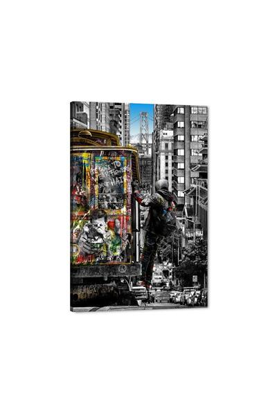 ALAYRA International لوحات جدارية للفنانة ألايرا بانكسي، مناظر شوارع مدينة لن...