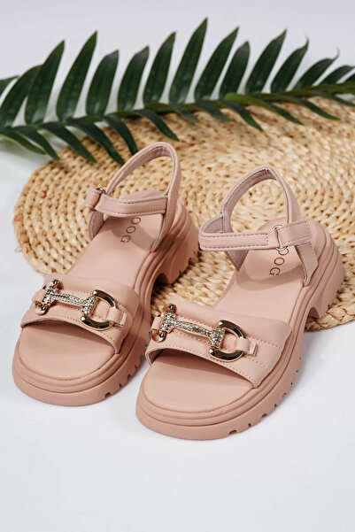 Zaira Ροζ σανδάλια για κορίτσια από οικολογικό δέρμα Camille #21927 - 30
