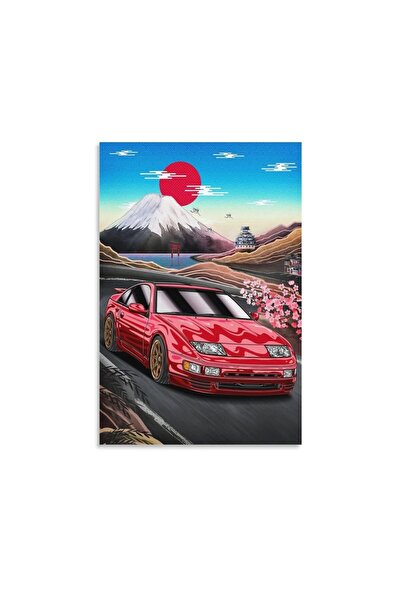 ALAYRA International ALAYRA JDM Red Car Poster 300zx Classic Canvas Art Poste...