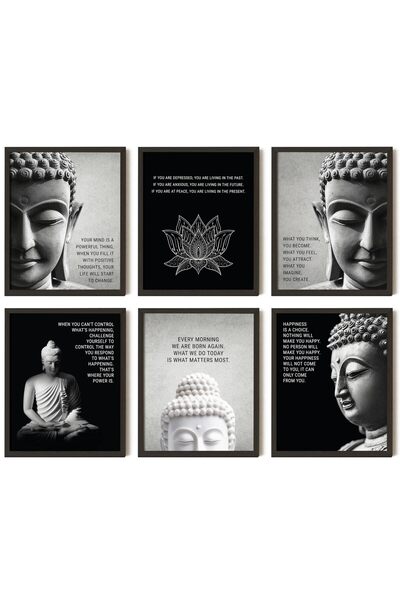 ALAYRA International لوحة جدارية لبوذا من ألايرا - ملصق اقتباسات بوذية ملهمة،...