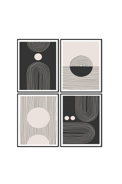 ALAYRA International ALAYRA Abstract Boho Wall Art Prints for Living Room, Be...