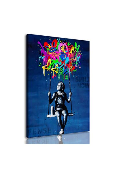 ALAYRA International ALAYRA Framed Banksy Street Graffiti Wall Art Decor Large Abstract Pictures Canvas Painting Prints
