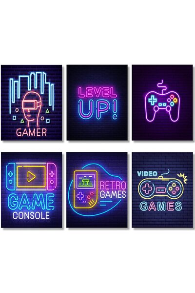 ALAYRA International مجموعة ألايرا الفنية المكونة من 6 قطع، مطبوعات فنية ملون...