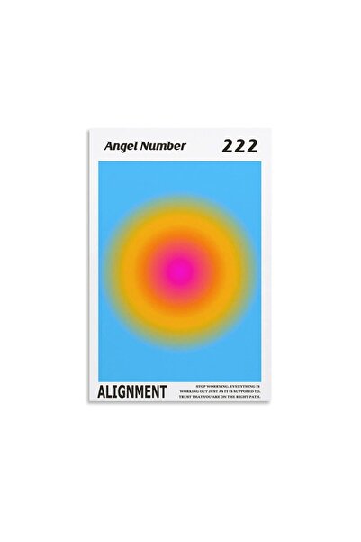 ALAYRA International ملصق ألايرا بألوان متدرجة وأرقام ملائكية، لوحة جدارية فن...