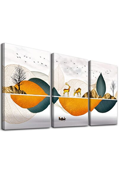 ALAYRA International لوحة جدارية تجريدية من قماش ألايرا لتزيين غرفة المعيشة و...