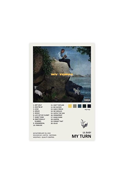 ALAYRA International ALAYRA Lil Baby My Turn Music Album Cover Signed Limited...