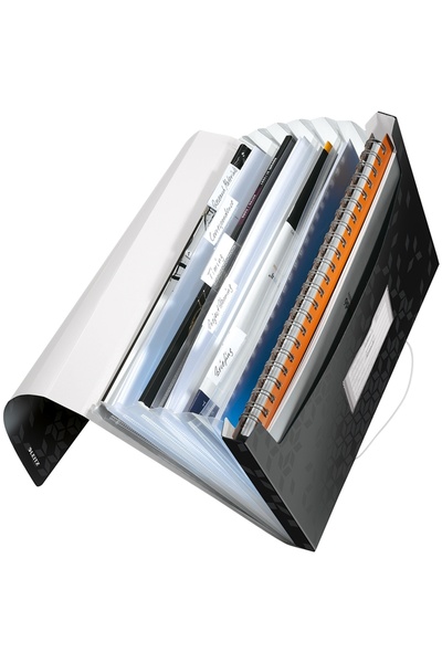 Leitz Mapa A4 tip proiect 250 coli WOW negru metalizat