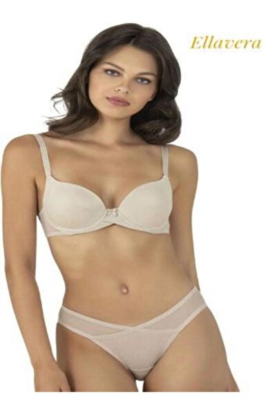 Fabony 4190 Cross Detailed Tulle Bra Set