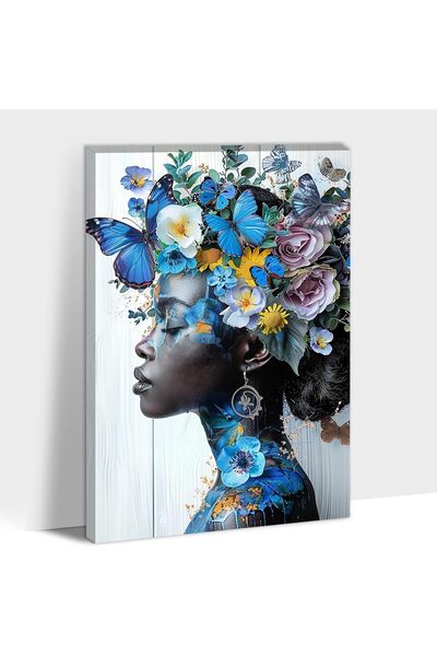 ALAYRA International لوحة جدارية قماشية من تصميم ألايرا، تصور نساءً سوداوات و...