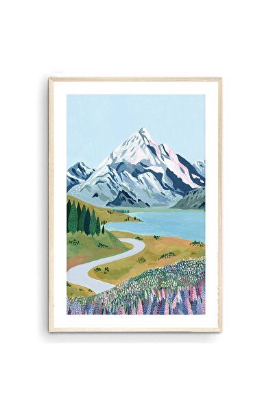 ALAYRA International ALAYRA Aoraki Mount Cook، طباعة فنية نيوزيلندا، ملصق سفر...