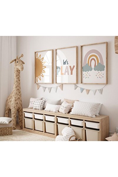 ALAYRA International ALAYRA Playroom Nursery Wall Art Decor Boho Baby Girl Ca...