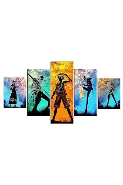 ALAYRA International ALAYRA One Piece Poster Anime Canvas Luffy 5 Pieces HD P...