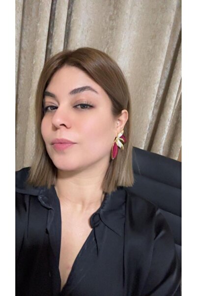 ZEYNVA Pearl leaf earrings