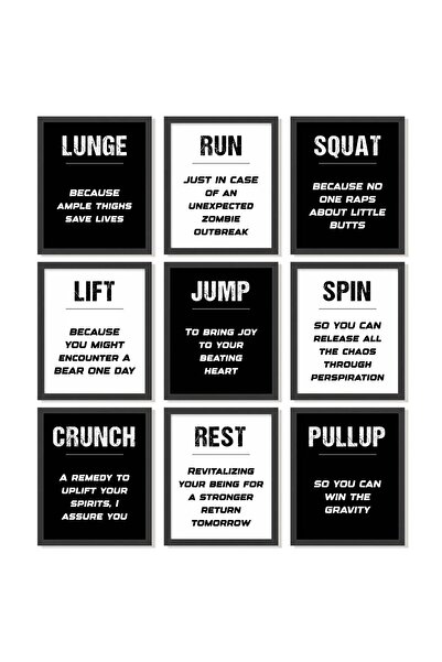 ALAYRA International ALAYRA Workout Posters for Home Gym Decor - Gym Posters ...