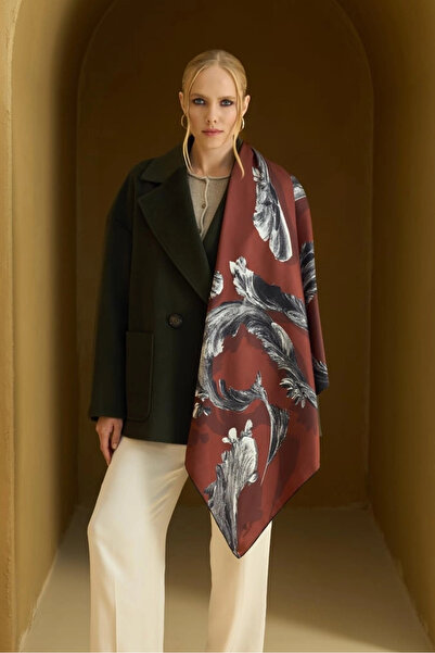 Maisa Ani Cotton Silk Swallow 70*190 cm - Bordo