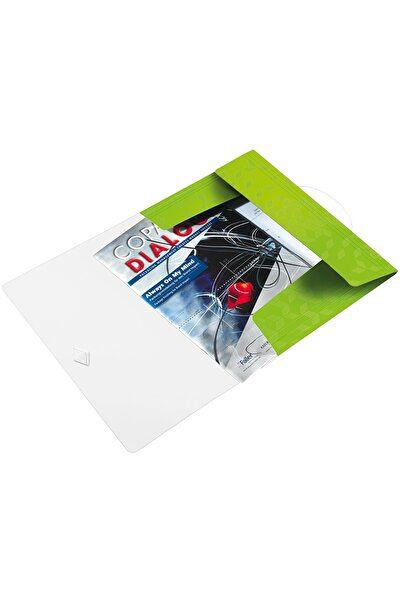 Leitz A4 folder with elastic 150 sheets PP WOW metallic green