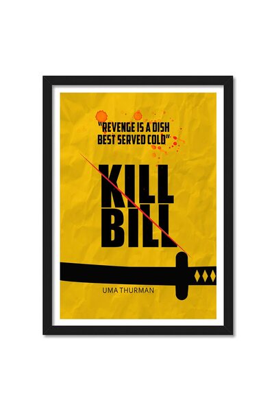 ALAYRA International ملصق فيلم "كيل بيل" من إنتاج كوينتين تارانتينو، مصنوع من...