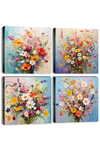 ALAYRA International لوحات جدارية ملونة من الزهور البرية من ALAYRA، صور زهور ...