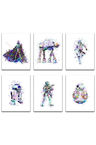 ALAYRA International ALAYRA Star Wars Poster Prints Set Of 6 8x10 Inch - Star...