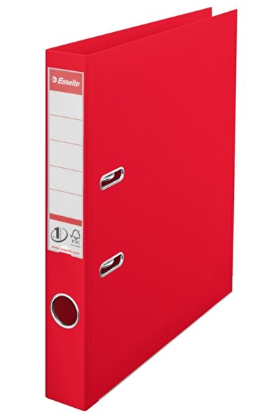 Esselte Biblioraft No.1 Power VIVIDA, PP/PP, partially recycled, FSC certified, A4, 50 mm, red