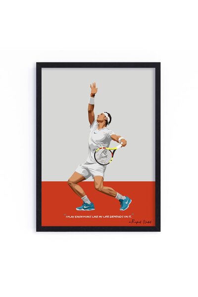 ALAYRA International اقتباس من ألايرا - فن غير مقتبس - ملصق مؤطر لرافائيل ناد...